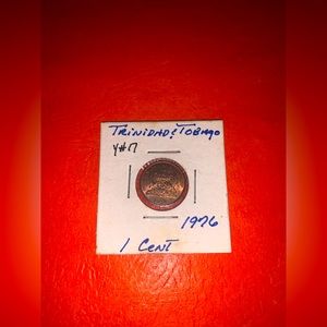 1976 1 Cent Trinidad and Tobago Coin